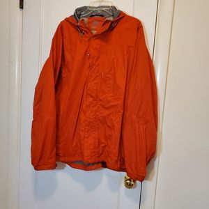 Helly Hansen orange harsh weather rain coat